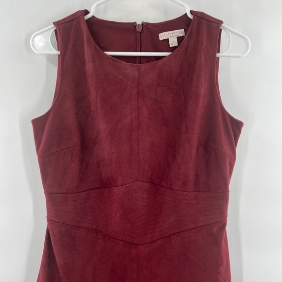Eva Mendes NY&Co red faux suede dress size 4 - Picture 2 of 10